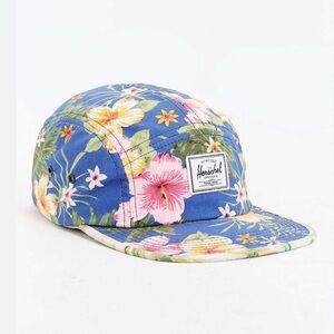 NWOT Herschel Floral Sylas 5 Panel Strap Back Hat / Cap OS